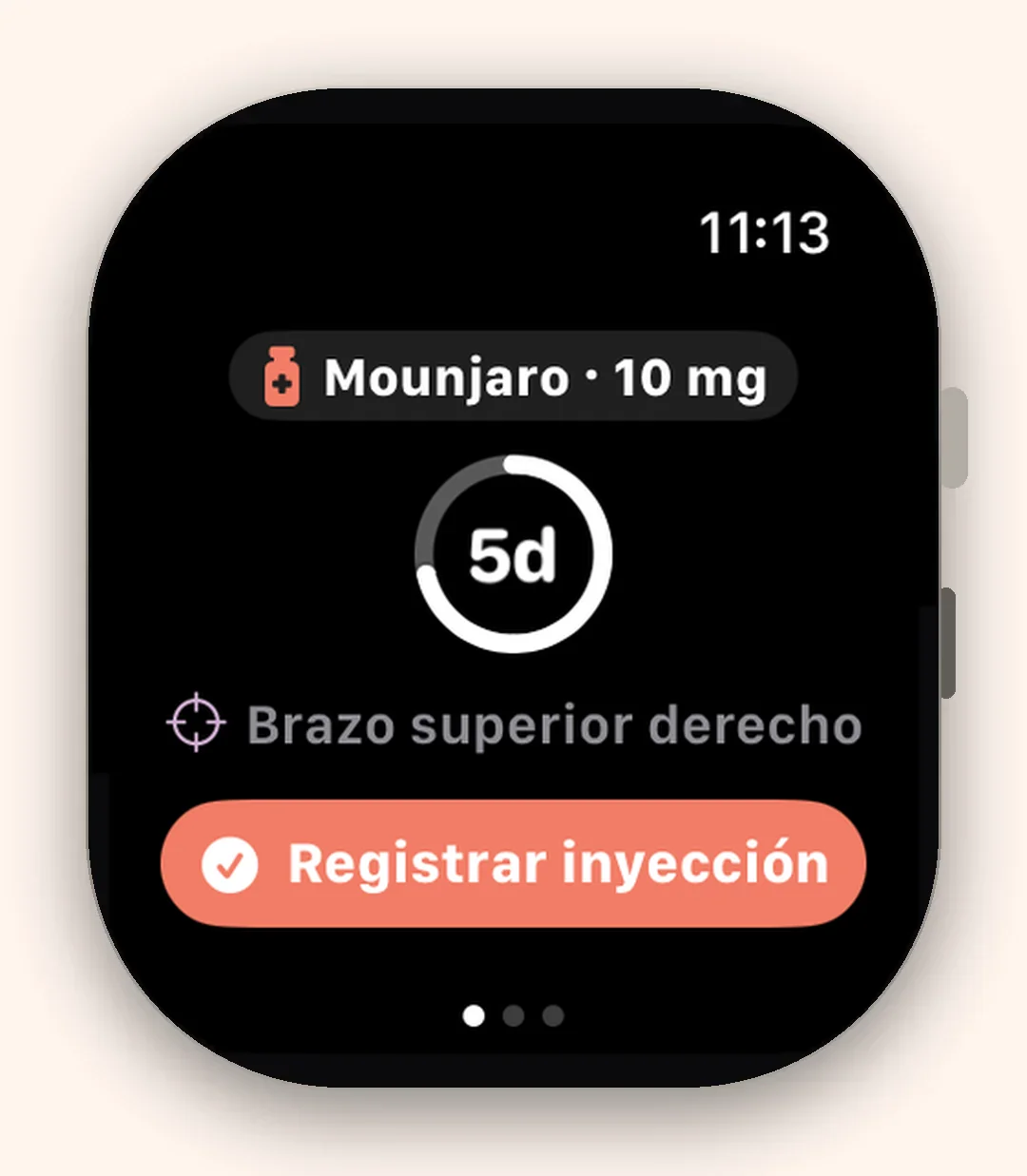 App de Haftra para Apple Watch: próxima dosis y registro rápido